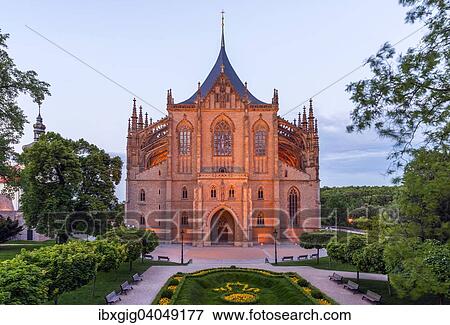 Stock Photo - "Cathedral of St. Barbara, Kutna Hora, Central Bohemia, Czech Republic, Europe". Fotosearch