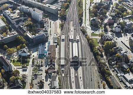 Stock Image - "Central railway station Gera, modernized in 2005 to 2007 Gera, Thuringia, Germany, Europe". Fotosearch
