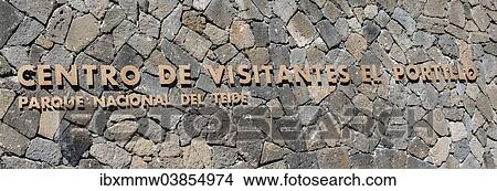 "Centro de Visitantes el Portillo"""" lettering at the visitor centre of the Parque Nacional de las Canadas del Teide, Teide National Park, UNESCO World Heritage Site, Tenerife, Canary Islands, Spain, Europe" View Large Photo Image Picture - "Centro de Visitantes el Portillo"""" lettering at the visitor centre of the Parque Nacional de las Canadas del Teide, Teide National Park, UNESCO World Heritage Site, Tenerife, Canary Islands, Spain, Europe". Fotosearch