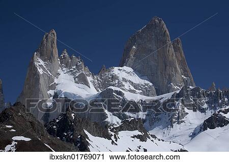 "Cerro Fitz Roy mountain, 3406m, Los Glaciares National Park, Patagonia, Argentina, South America" View Large Photo Image Stock Image - "Cerro Fitz Roy mountain, 3406m, Los Glaciares National Park, Patagonia, Argentina, South America". Fotosearch