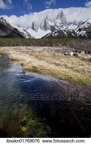 "Cerro Fitz Roy mountain, 3406m, Los Glaciares National Park, Patagonia, Argentina, South America" View Large Photo Image Stock Photograph - "Cerro Fitz Roy mountain, 3406m, Los Glaciares National Park, Patagonia, Argentina, South America". Fotosearch