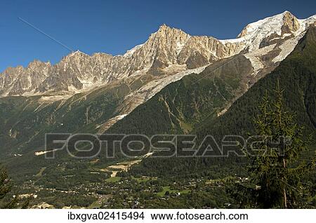 "Chamonix Valley with the peaks of Aiguille du Midi and Mont Blanc du Tacul, Chamonix, Savoy, France, Europe" View Large Photo Image Picture - "Chamonix Valley with the peaks of Aiguille du Midi and Mont Blanc du Tacul, Chamonix, Savoy, France, Europe". Fotosearch