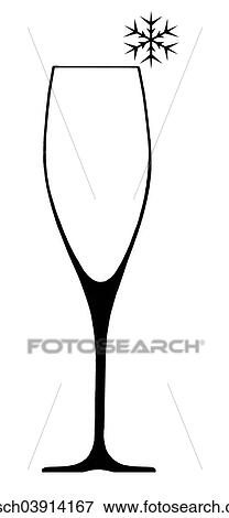 Stock Photo - Champagne glass. Fotosearch