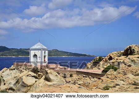 "Chapel on the coast, Isola Spargi in back, Maddalena, National Park La Maddalena archipelago, Sardinia, Italy, Europe" View Large Photo Image Stock Photo - "Chapel on the coast, Isola Spargi in back, Maddalena, National Park La Maddalena archipelago, Sardinia, Italy, Europe". Fotosearch