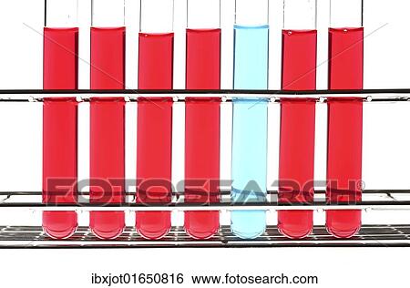 Stock Photograph - Chemicals in test tubes. Fotosearch