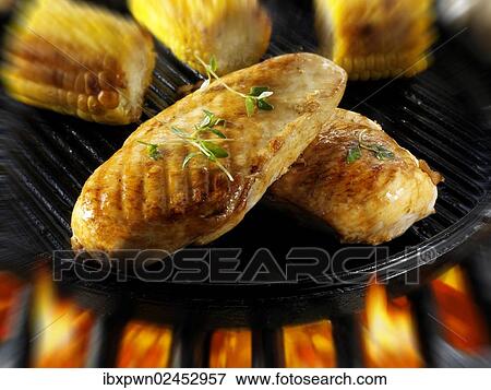 Chicken fillets on a BBQ View Large Photo Image Stock Photo - Chicken fillets on a BBQ. Fotosearch