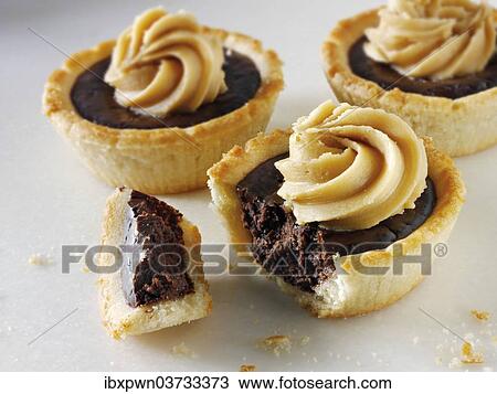 Chocolate tarts View Large Photo Image Stock Image - Chocolate tarts. Fotosearch