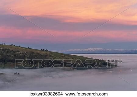 "Christchurch in the fog before sunrise, in front of the Southern Alps, South Island, New Zealand, Oceania" View Large Photo Image Picture - "Christchurch in the fog before sunrise, in front of the Southern Alps, South Island, New Zealand, Oceania". Fotosearch