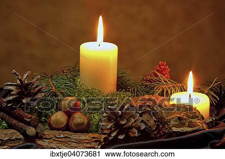 Christmas still life with candlelight View Large Photo Image Stock Image - Christmas still life with candlelight. Fotosearch