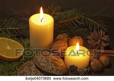 Christmas still life with candlelight View Large Photo Image Stock Photography - Christmas still life with candlelight. Fotosearch