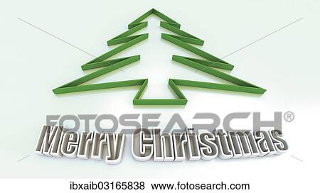 "Christmas tree and the words """"Merry Christmas"""", 3D illustration" View Large Photo Image Stock Photo - "Christmas tree and the words """"Merry Christmas"""", 3D illustration". Fotosearch