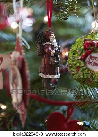 "Christmas tree ornaments, carved Saint Nicholas" View Large Photo Image Stock Photo - "Christmas tree ornaments, carved Saint Nicholas". Fotosearch