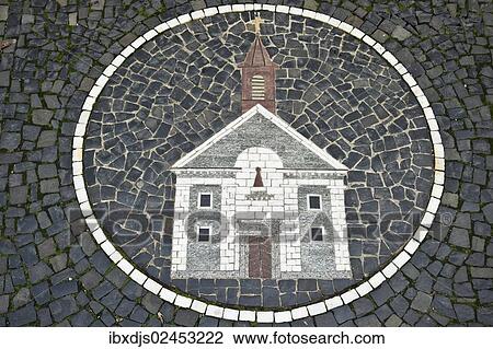 "Church, a stone mosaic in front of a church, Freiburg, Baden-Wuerttemberg, Germany, Europe" View Large Photo Image Stock Image - "Church, a stone mosaic in front of a church, Freiburg, Baden-Wuerttemberg, Germany, Europe". Fotosearch
