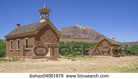 "Church, also used to serve as a school, abandoned settlement, Grafton, Springdale, Utah, United States, North America" View Large Photo Image Stock Photo - "Church, also used to serve as a school, abandoned settlement, Grafton, Springdale, Utah, United States, North America". Fotosearch