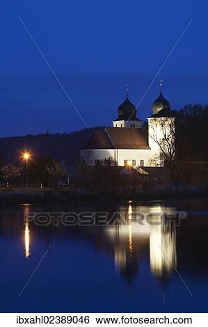 "Church at night, Kottingwoerth, Altmuehltal, Bavaria, Germany, Europe" View Large Photo Image Stock Photograph - "Church at night, Kottingwoerth, Altmuehltal, Bavaria, Germany, Europe". Fotosearch