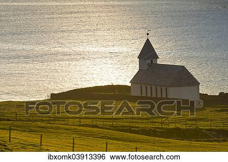 "Church by the sea, Vioareioi, Viooy, Faroe Islands, Denmark, Europe" View Large Photo Image Stock Photograph - "Church by the sea, Vioareioi, Viooy, Faroe Islands, Denmark, Europe". Fotosearch