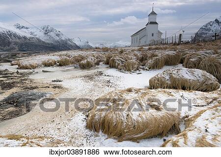 "Church, Gimsoy, Lofoten, Norway, Europe" View Large Photo Image Stock Photograph - "Church, Gimsoy, Lofoten, Norway, Europe". Fotosearch