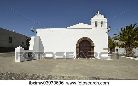 "Church Iglesia San Marcial, Femes, Lanzarote, Canary Islands, Spain, Europe" View Large Photo Image Stock Photograph - "Church Iglesia San Marcial, Femes, Lanzarote, Canary Islands, Spain, Europe". Fotosearch