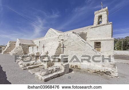 Stock Photograph - "Church of Chiu Chiu, Antofagasta Region, Chile, South America". Fotosearch