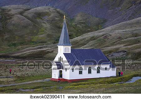 "Church of Grytviken, King Edward Cove, South Georgia, South Sandwich Islands, British Overseas Territory, South Atlantic Ocean, Subantarctic, Antarctica" View Large Photo Image Stock Image - "Church of Grytviken, King Edward Cove, South Georgia, South Sandwich Islands, British Overseas Territory, South Atlantic Ocean, Subantarctic, Antarctica". Fotosearch