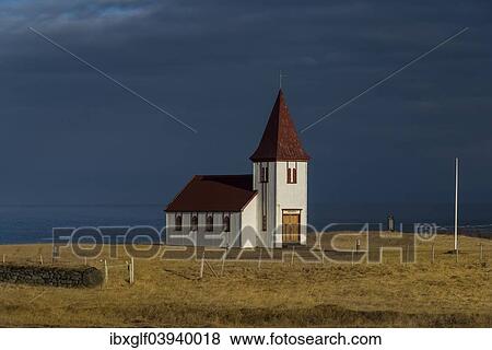 "Church of Hellnar, Snaefellsness, Vesturland, Iceland, Europe" View Large Photo Image Stock Photo - "Church of Hellnar, Snaefellsness, Vesturland, Iceland, Europe". Fotosearch