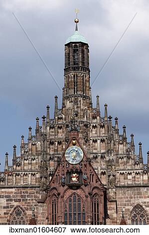 "Church of Our Lady, Nuremberg, Middle Franconia, Franconia, Bavaria, Germany, Europe" View Large Photo Image Stock Photo - "Church of Our Lady, Nuremberg, Middle Franconia, Franconia, Bavaria, Germany, Europe". Fotosearch