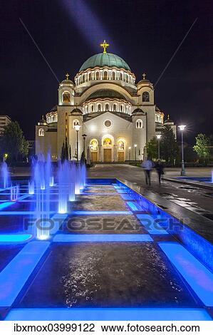 Stock Image - "Church of Saint Sava, New Belgrade, Belgrade, Serbia, Europe". Fotosearch