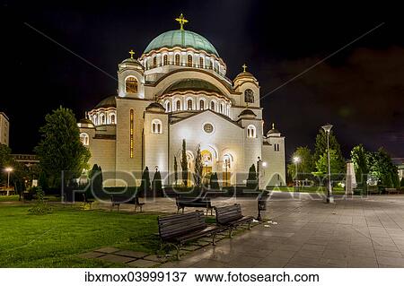 "Church of Saint Sava, New Belgrade, Belgrade, Serbia, Europe" View Large Photo Image Stock Photo - "Church of Saint Sava, New Belgrade, Belgrade, Serbia, Europe". Fotosearch