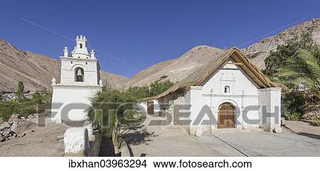 Picture - "Church of San Pedro, Guanacagua, Arica y Parinacota Region, Chile, South America". Fotosearch