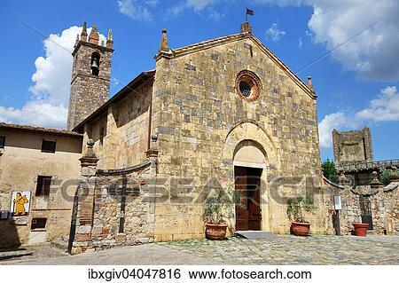 "Church of Santa Maria Assunta in Piazza Roma, Monteriggioni, Province of Siena, Tuscany, Italy, Europe" View Large Photo Image Stock Photograph - "Church of Santa Maria Assunta in Piazza Roma, Monteriggioni, Province of Siena, Tuscany, Italy, Europe". Fotosearch