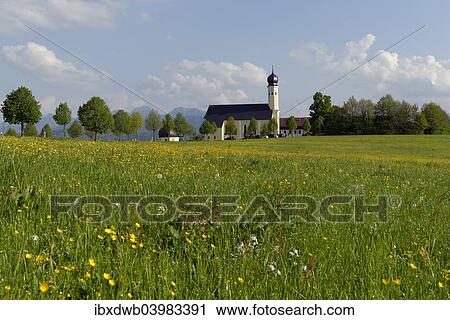 "Church of St. Marinus and Anianus, Wilparting near Irschenberg, Mt Wendelstein at the back, Upper Bavaria, Bavaria, Germany, Europe" View Large Photo Image Stock Image - "Church of St. Marinus and Anianus, Wilparting near Irschenberg, Mt Wendelstein at the back, Upper Bavaria, Bavaria, Germany, Europe". Fotosearch