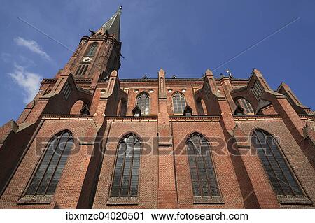 Stock Image - "Church of St. Nicolai, 1407-1440, Brick Gothic, Luneburg, Lower Saxony, Germany, Europe". Fotosearch