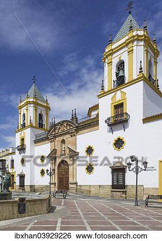 "Church on Plaza del Socorro square, Ronda, Malaga province, Andalucia, Spain, Europe" View Large Photo Image Stock Photograph - "Church on Plaza del Socorro square, Ronda, Malaga province, Andalucia, Spain, Europe". Fotosearch