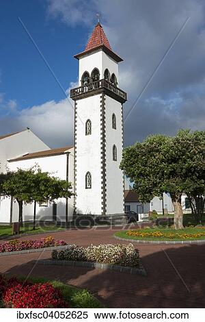 "Church, Salga, Sao Miguel, Azores, Portugal, Europe" View Large Photo Image Stock Photography - "Church, Salga, Sao Miguel, Azores, Portugal, Europe". Fotosearch
