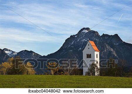 "Church tower with Mt Sauling at the back, Hopfen am See quarter of Fussen, Bavaria, Germany, Europe" View Large Photo Image Stock Image - "Church tower with Mt Sauling at the back, Hopfen am See quarter of Fussen, Bavaria, Germany, Europe". Fotosearch