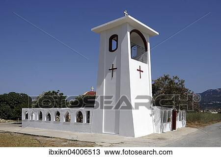 Stock Image - "Church, Zipari, Kos, Greece, Europe". Fotosearch