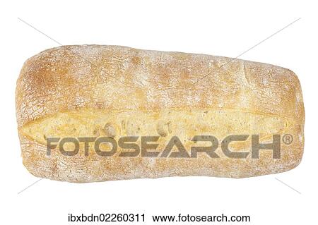 Stock Image - Ciabatta bread roll. Fotosearch