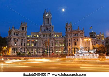 "Cibeles Palace or Palacio de Comunicaciones, Plaza de Cibeles, Madrid, Spain, Europe" View Large Photo Image Stock Photo - "Cibeles Palace or Palacio de Comunicaciones, Plaza de Cibeles, Madrid, Spain, Europe". Fotosearch