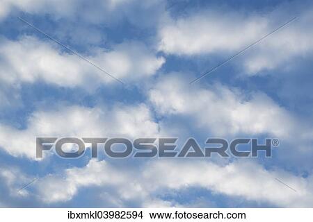 "Cirrocumulus clouds, small fluffy clouds, Germany, Europe" View Large Photo Image Picture - "Cirrocumulus clouds, small fluffy clouds, Germany, Europe". Fotosearch