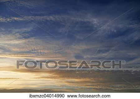 "Cirrus and fleecy clouds, altocumulus, in the evening sky, Germany, Europe" View Large Photo Image Stock Image - "Cirrus and fleecy clouds, altocumulus, in the evening sky, Germany, Europe". Fotosearch