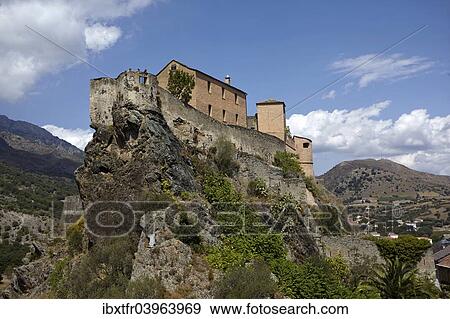 Citadel Corte Corcega Francia Europe Coleccion De Foto Ibxtfr Fotosearch