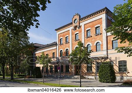 Stock Photograph - "City hall, Rosenheim, Upper Bavaria, Bavaria, Germany, Europe". Fotosearch