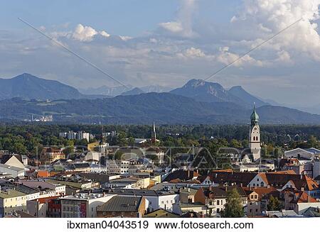 "Cityscape, behind Samerberg and Heubergarena, Rosenheim, Upper Bavaria, Bavaria, Germany, Europe" View Large Photo Image Stock Photo - "Cityscape, behind Samerberg and Heubergarena, Rosenheim, Upper Bavaria, Bavaria, Germany, Europe". Fotosearch