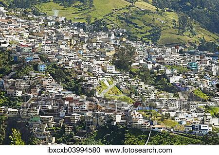 "Cityscape, view from the El Panecillo hill to the San Diego neighbourhood, historic centre, Quito, Pichincha Province, Ecuador, South America" View Large Photo Image Stock Image - "Cityscape, view from the El Panecillo hill to the San Diego neighbourhood, historic centre, Quito, Pichincha Province, Ecuador, South America". Fotosearch