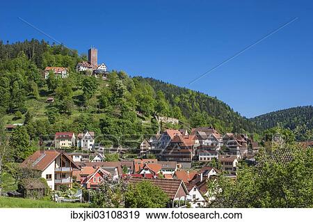 "Cityscape with Burg Liebenzell Castle, Bad Liebenzell, Nordschwarzwald, Schwarzwald, Baden-Wurttemberg, Germany, Europe" View Large Photo Image Stock Photo - "Cityscape with Burg Liebenzell Castle, Bad Liebenzell, Nordschwarzwald, Schwarzwald, Baden-Wurttemberg, Germany, Europe". Fotosearch