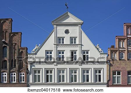 "Classicistic Facade from 1800, Luneburg, Lower Saxony, Germany, Europe" View Large Photo Image Stock Photo - "Classicistic Facade from 1800, Luneburg, Lower Saxony, Germany, Europe". Fotosearch