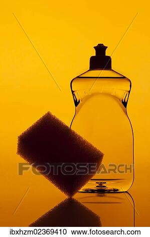 Cleaning agent with a sponge View Large Photo Image Stock Image - Cleaning agent with a sponge. Fotosearch