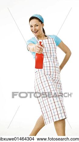 Picture - Cleaning lady at work. Fotosearch