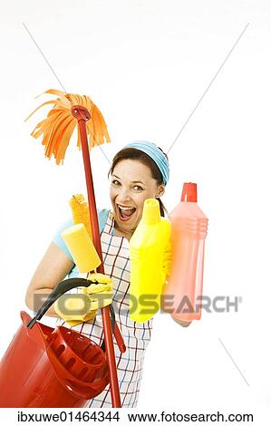 Cleaning lady at work View Large Photo Image Picture - Cleaning lady at work. Fotosearch