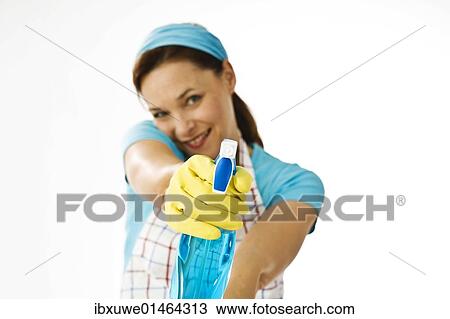 Cleaning lady at work View Large Photo Image Stock Image - Cleaning lady at work. Fotosearch